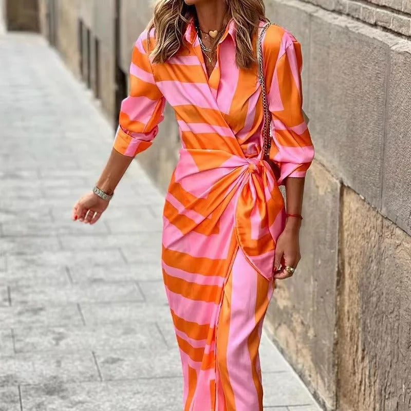 Via - Printed Maxi Dress