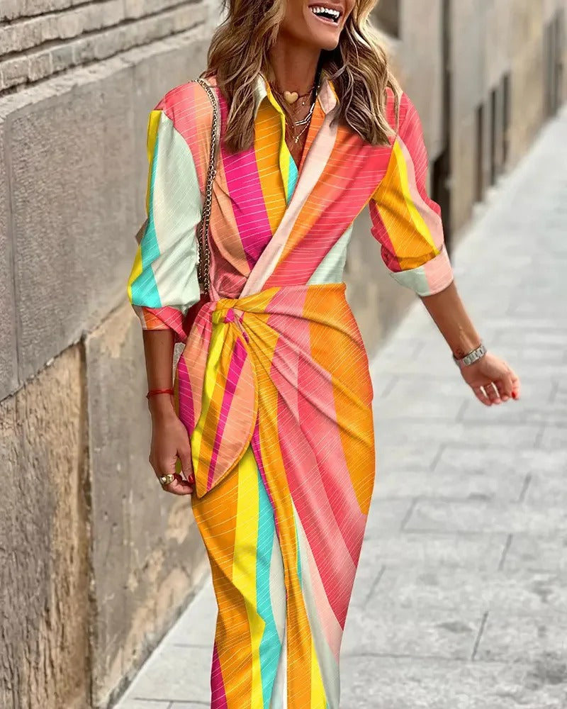 Via - Printed Maxi Dress