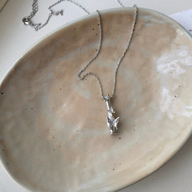 Vase of Butterfly Necklace