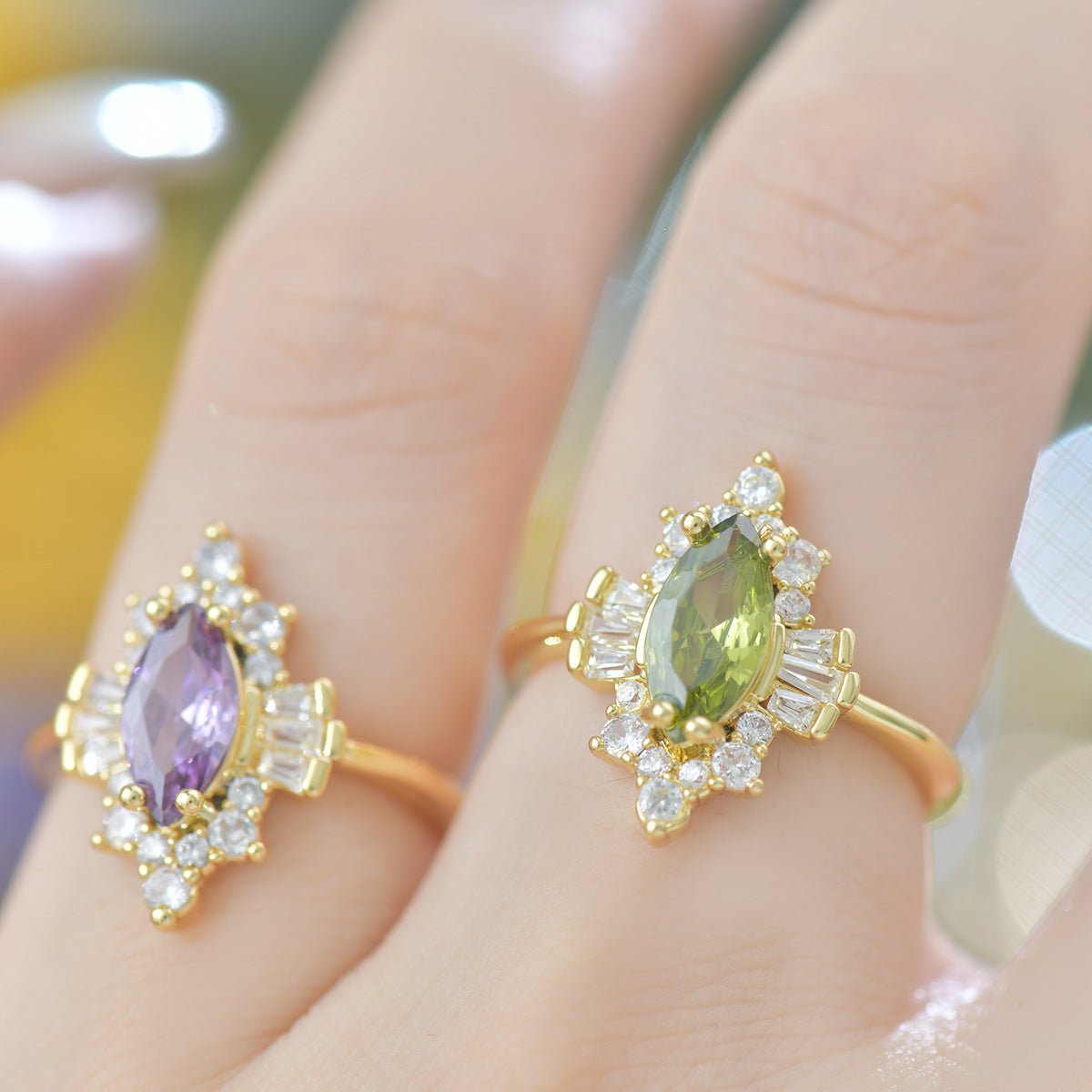 Verdant Art Deco Ring