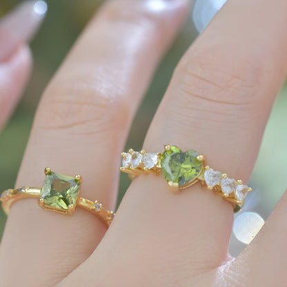 Verde Heart Ring