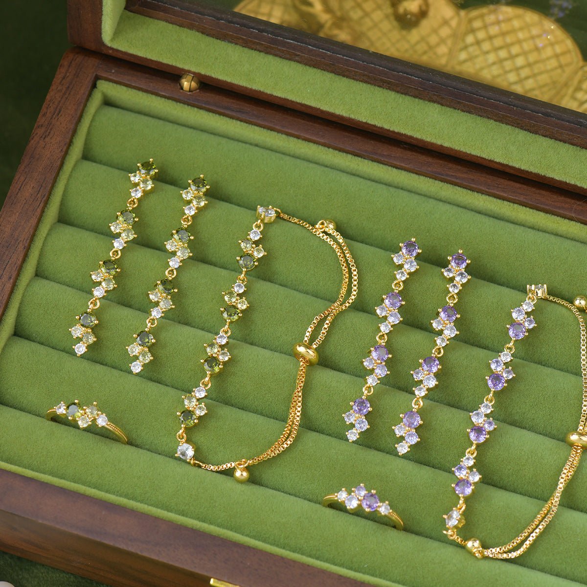 Violet Cascade Bracelet