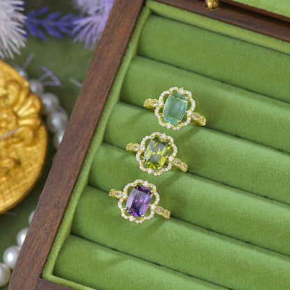 Violet Fleur Royale Ring