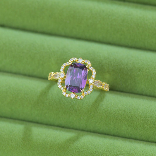 Violet Fleur Royale Ring