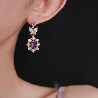 Violet Flutter Earrings