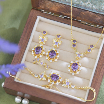 Violet Flutter Earrings