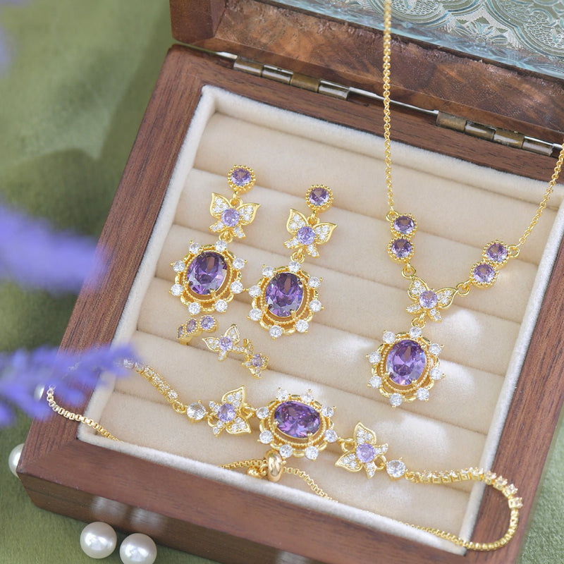 Violet Flutter Earrings