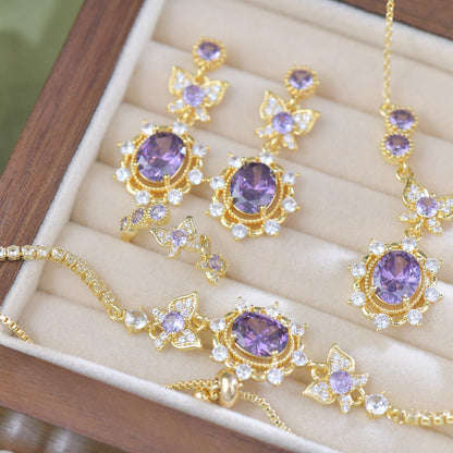 Violet Flutter Necklace