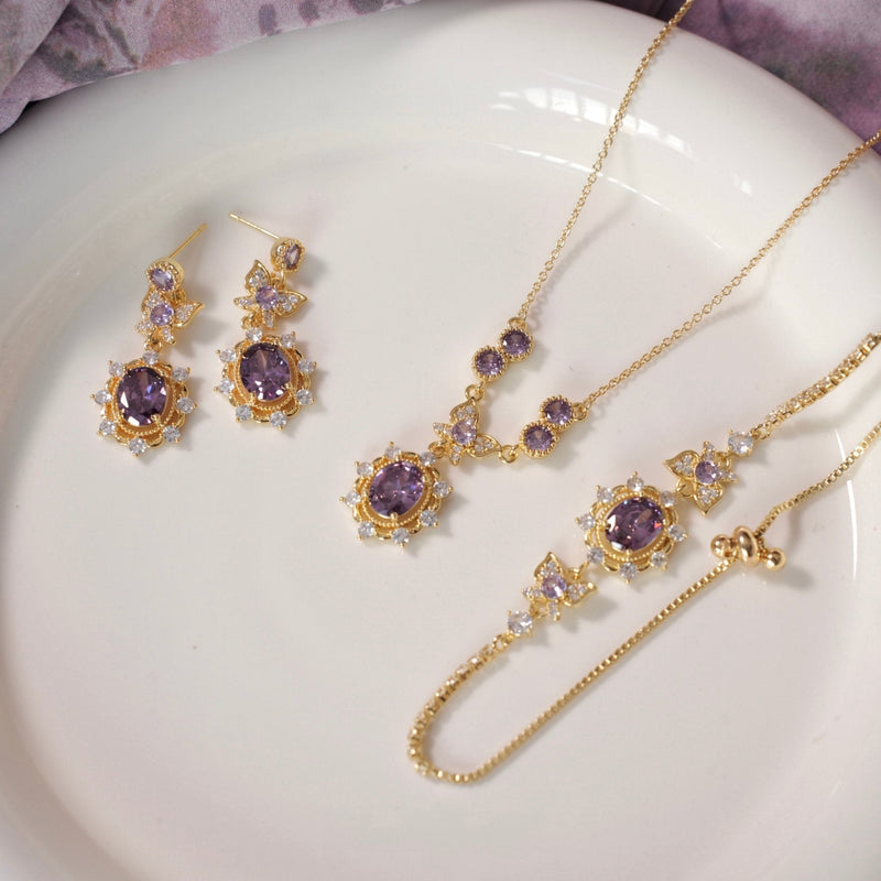 Violet Flutter Necklace