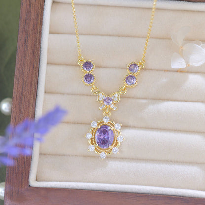 Violet Flutter Necklace