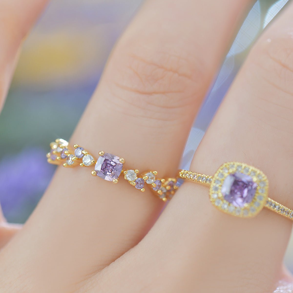 Violet Poetry Ring