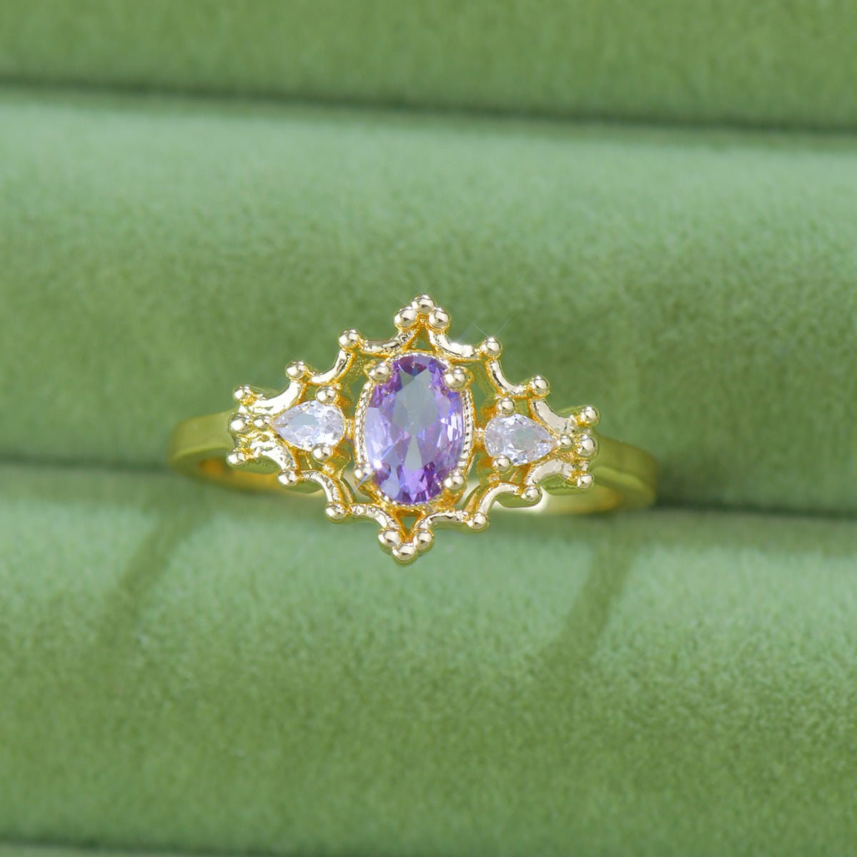 Violet Regalia Oval Ring