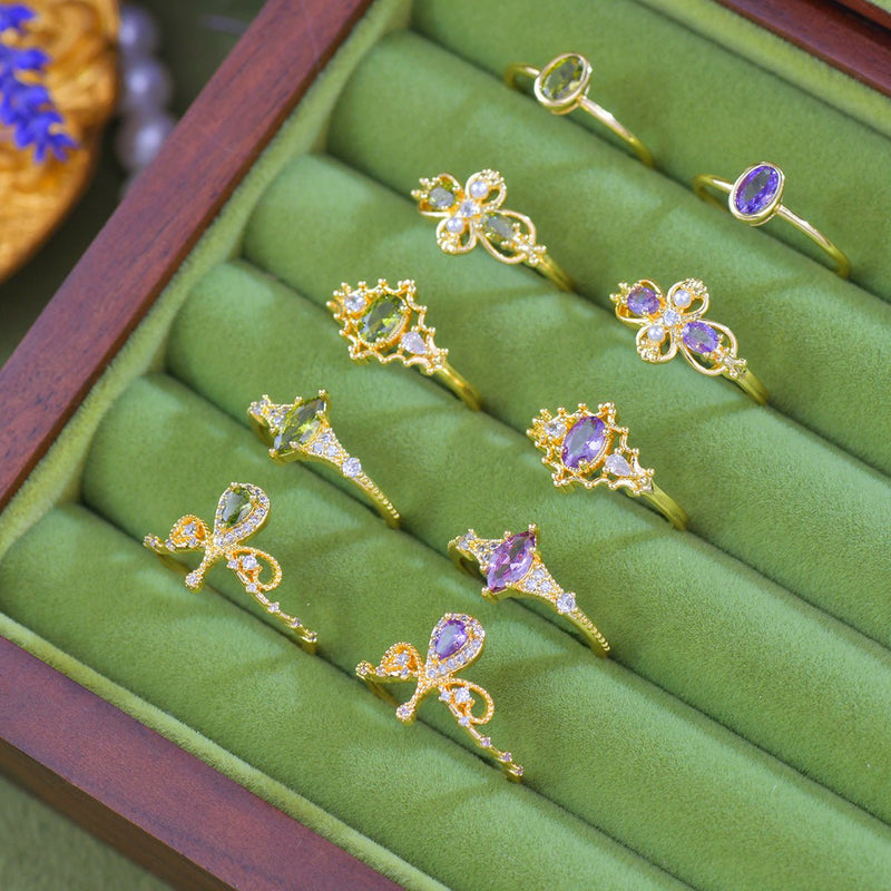 Violet Tiara Ring
