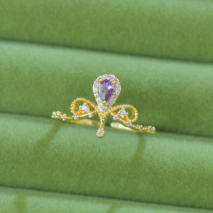 Violet Tiara Ring