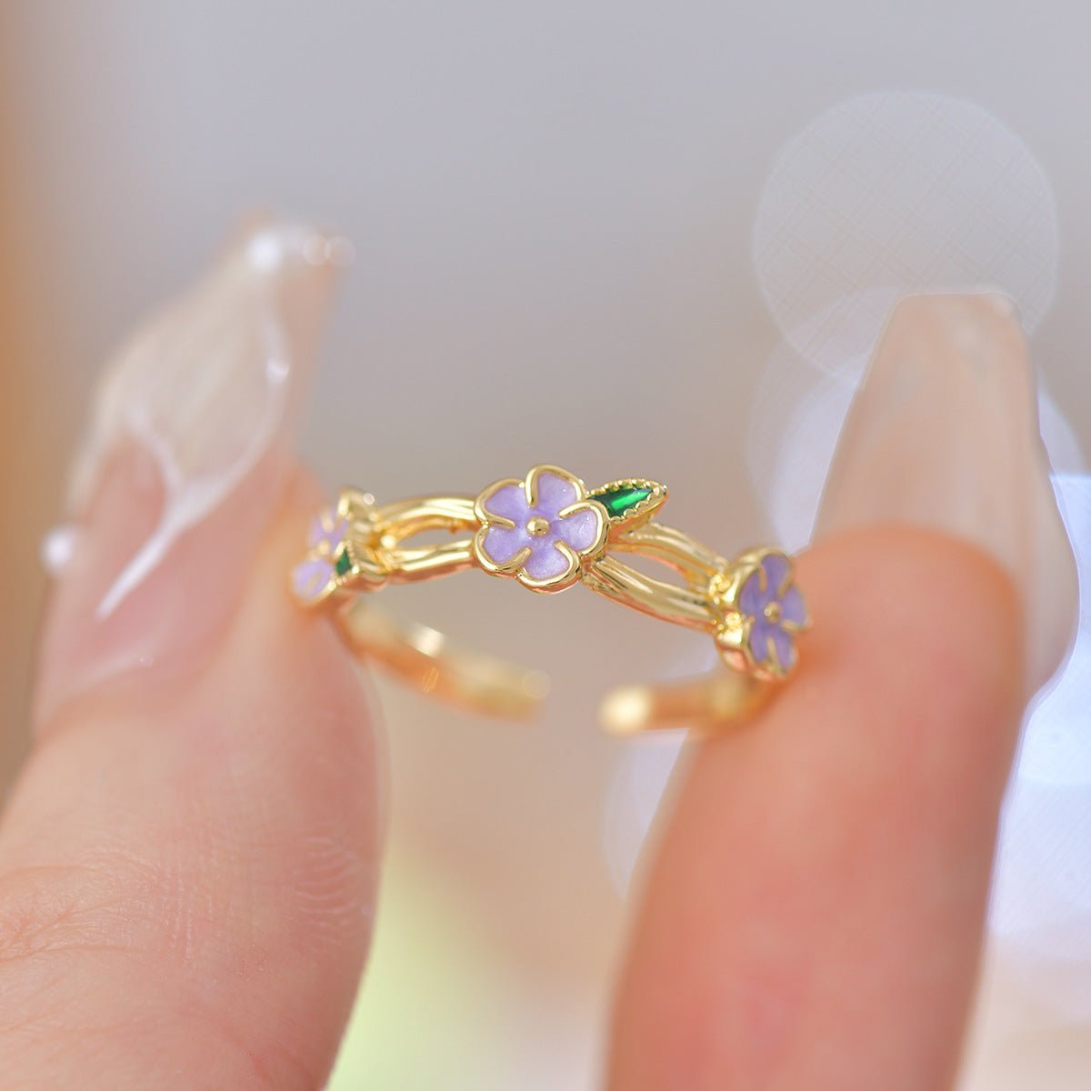 Violet Trellis Ring