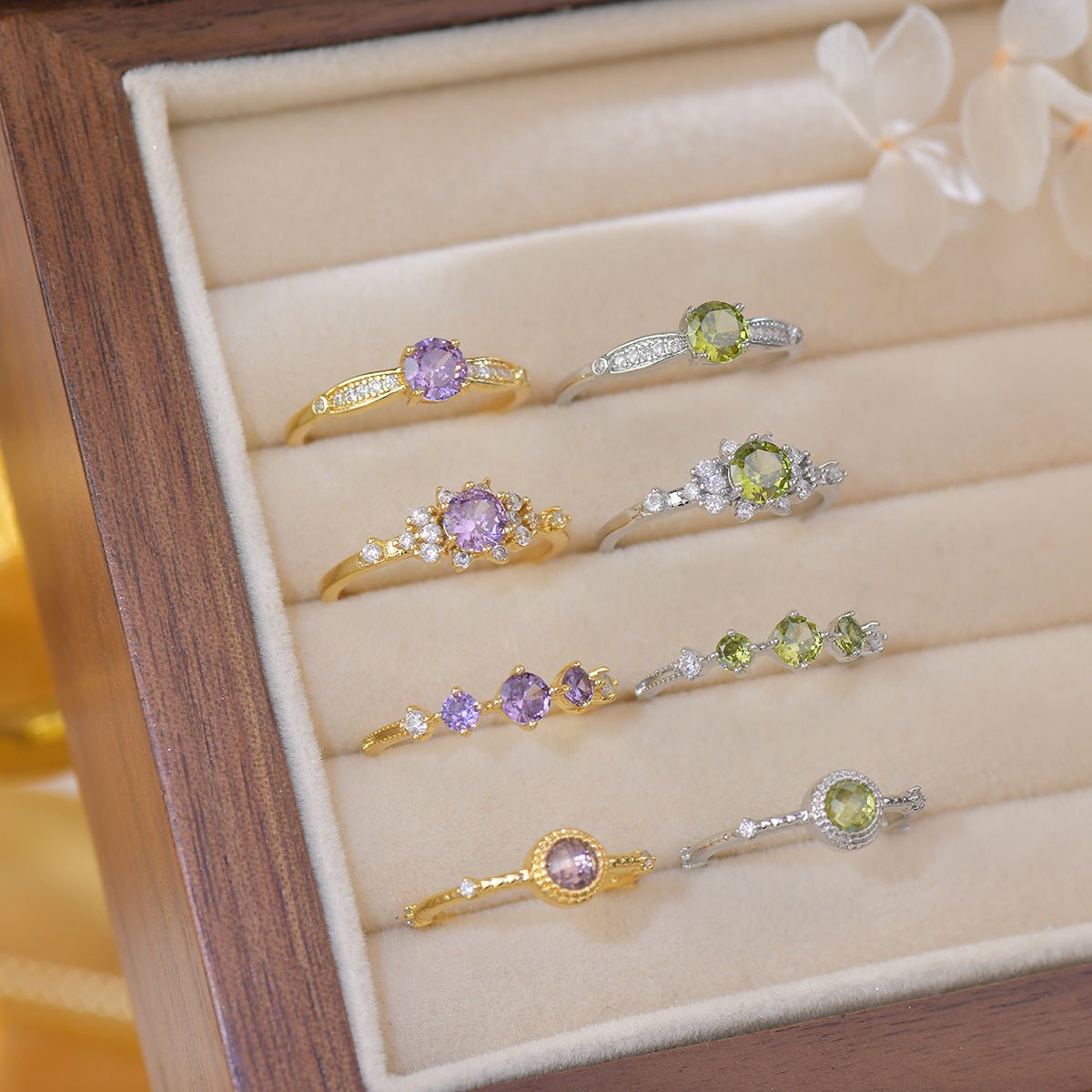Violet Trilogy Ring