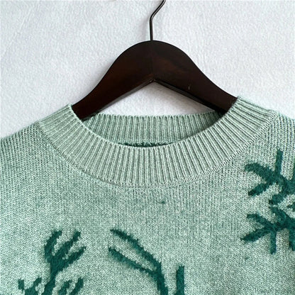 Warm Pullover All Match Soft Knitted Christmas Sweater