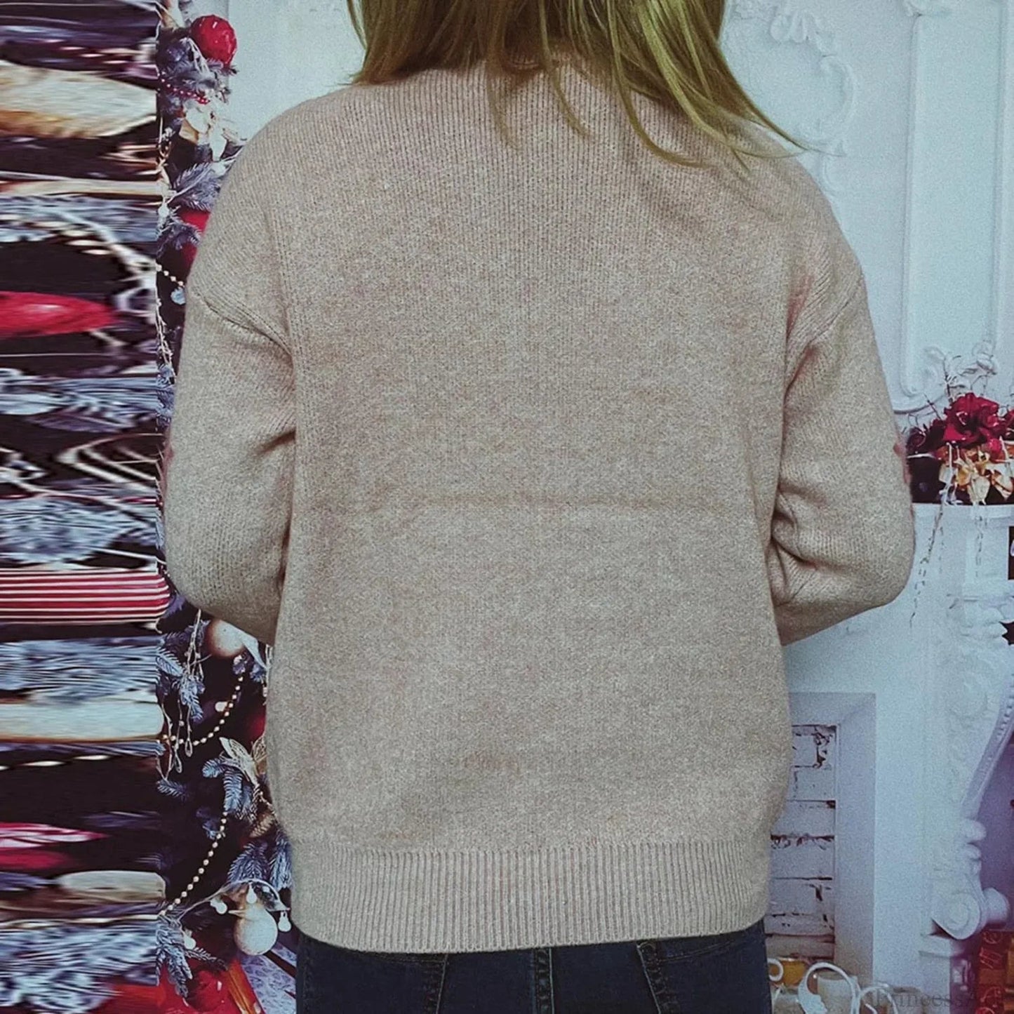 Warm Pullover All Match Soft Knitted Christmas Sweater