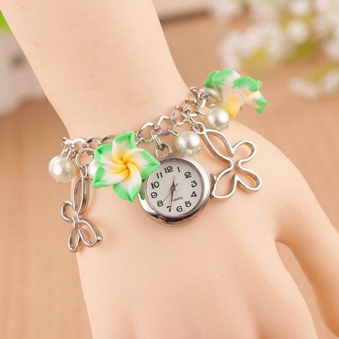 Butterflies & Flowers Bracelet Watch