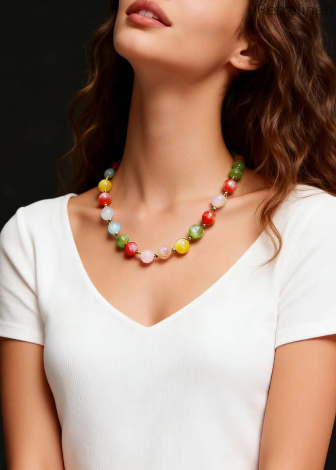 Rainbow Crystal Princess Necklace