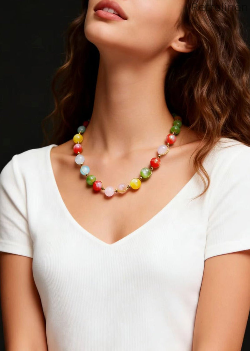 Rainbow Crystal Princess Necklace