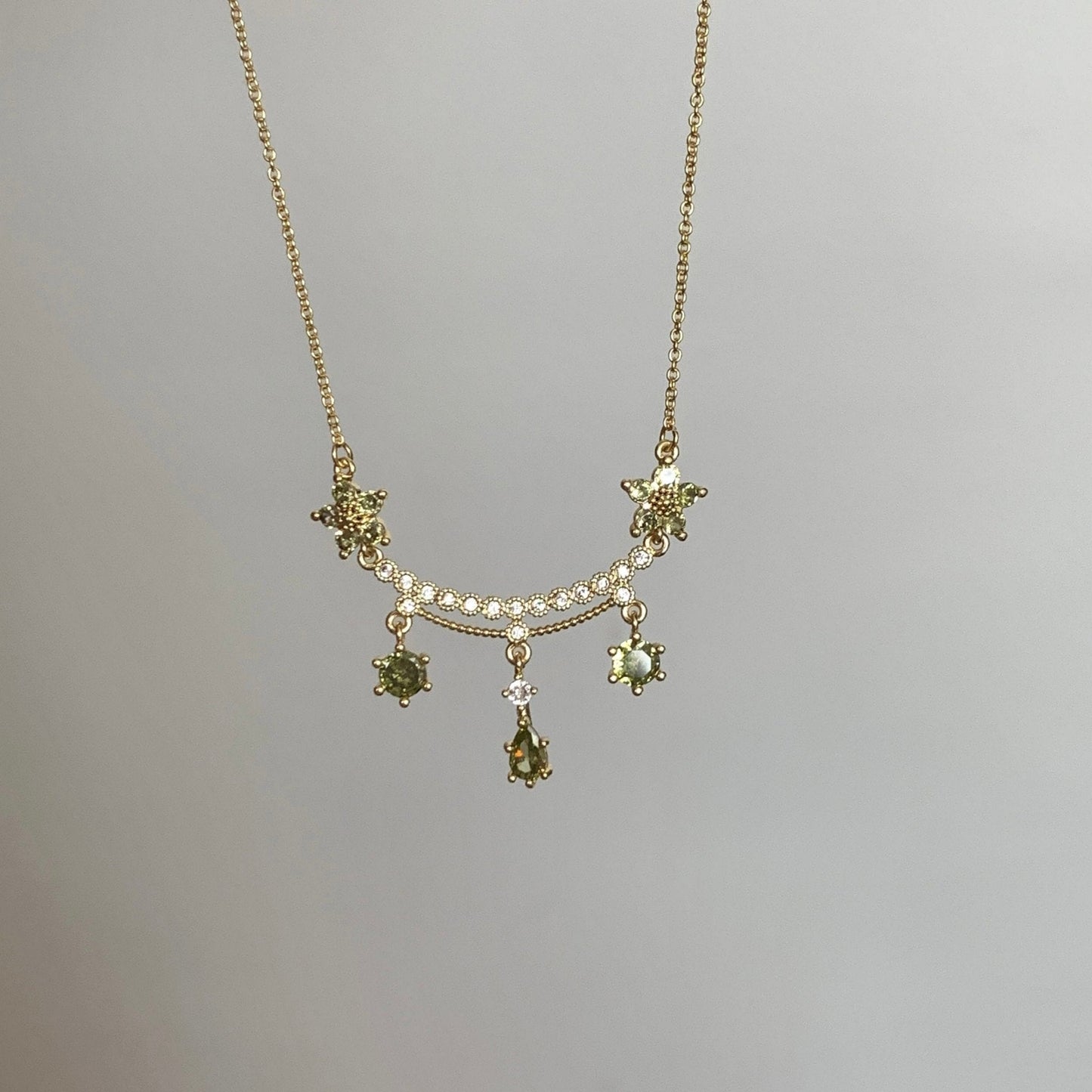 Wildflower Serenade Necklace in Green