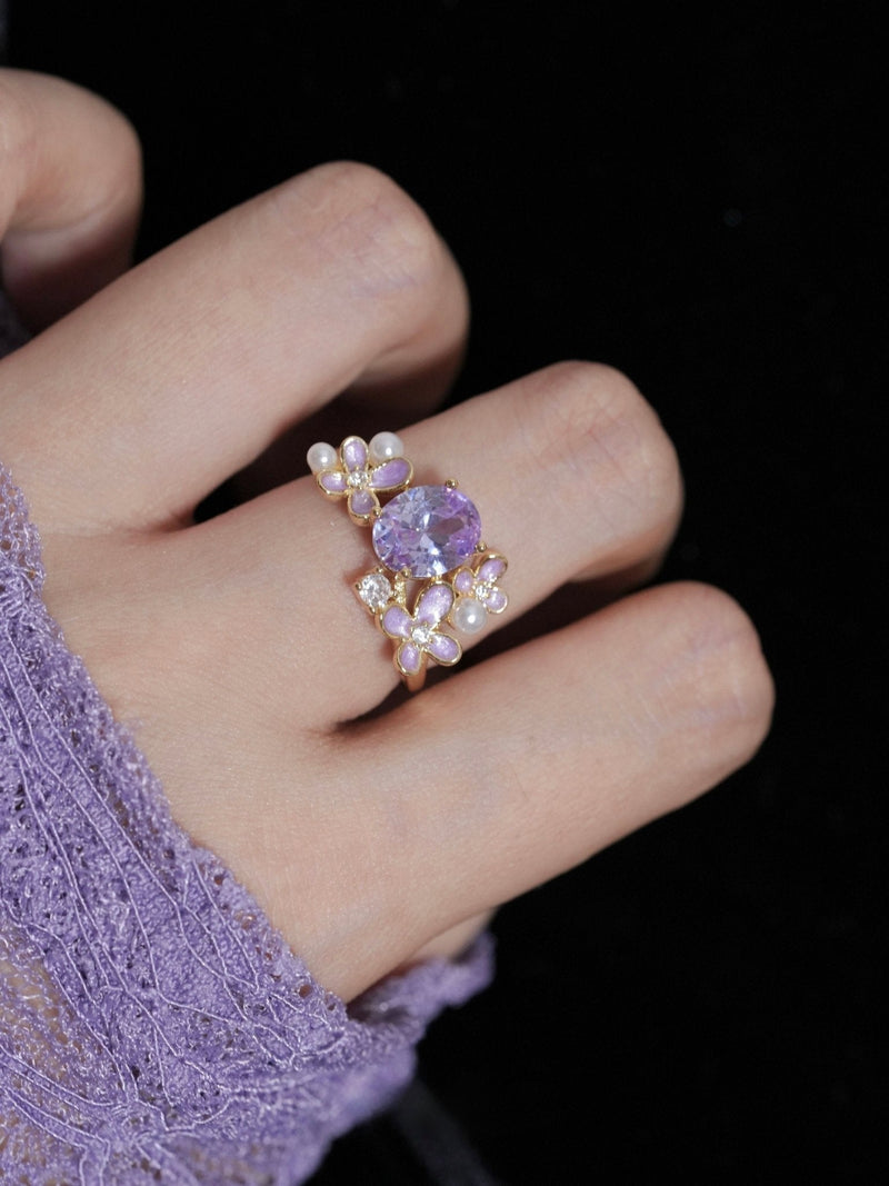 Wisteria Amethyst Ring