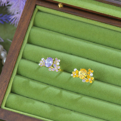 Wisteria Amethyst Ring