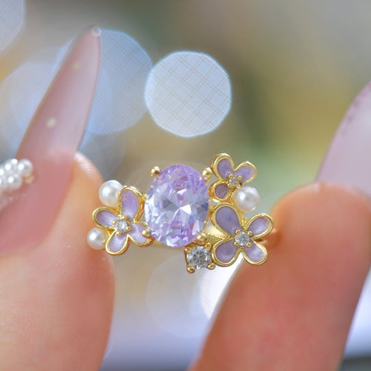 Wisteria Amethyst Ring