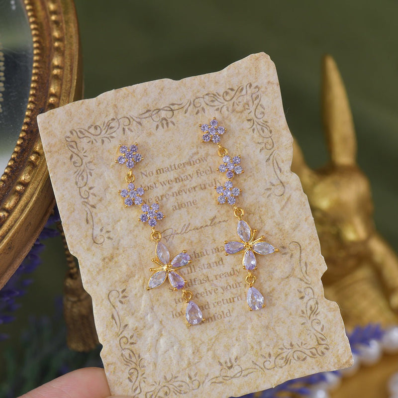 Wisteria Butterfly Drop Earrings