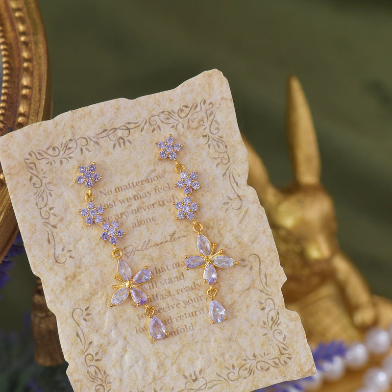 Wisteria Butterfly Drop Earrings