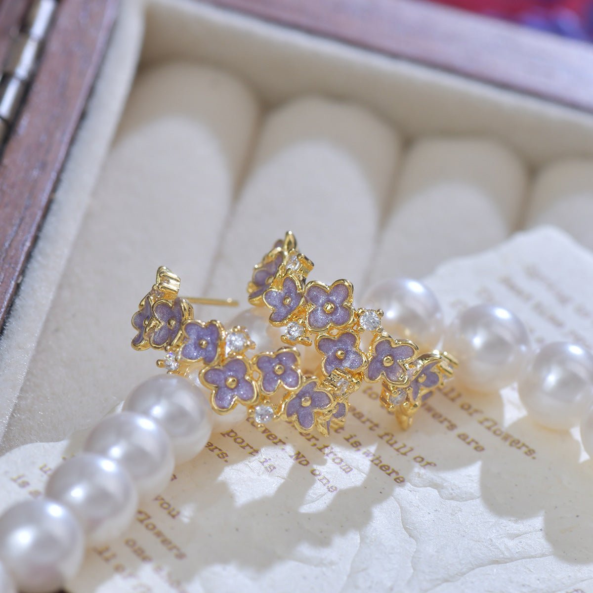 Wisteria Hoop Earrings