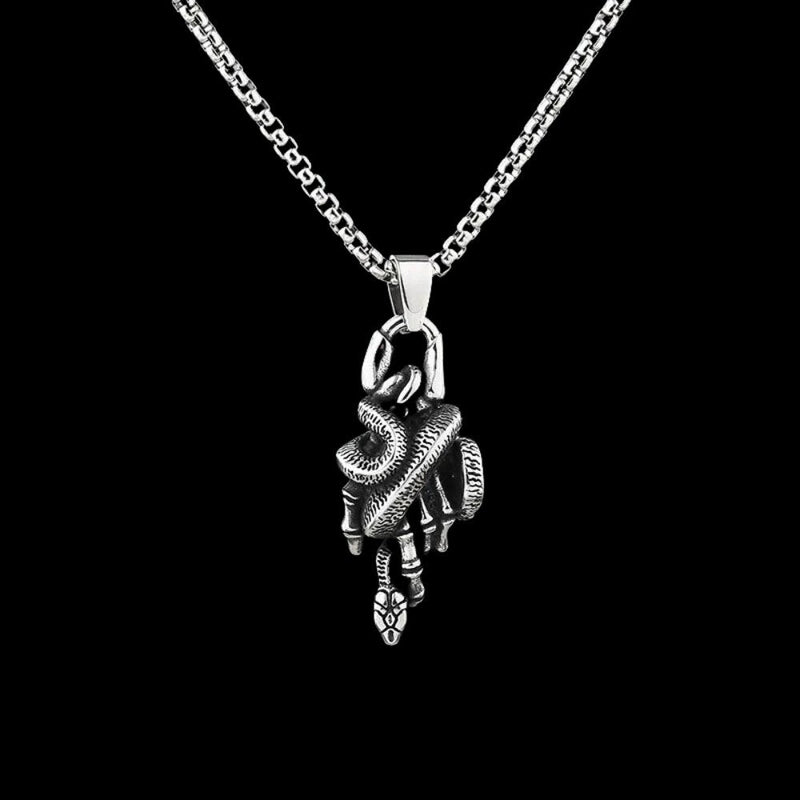 Wrapped Around My Little Finger Snake Pendant