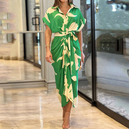 Amalia Luxe Wrap Maxi Dress